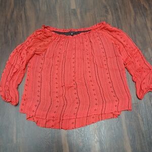 Sanctuary Scarlet Textured Blouse